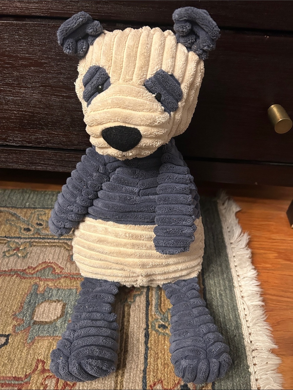 Retired Jellycat Cordy Roy Panda 16” ROY3PA Blue Cream Corduroy Plush Rare